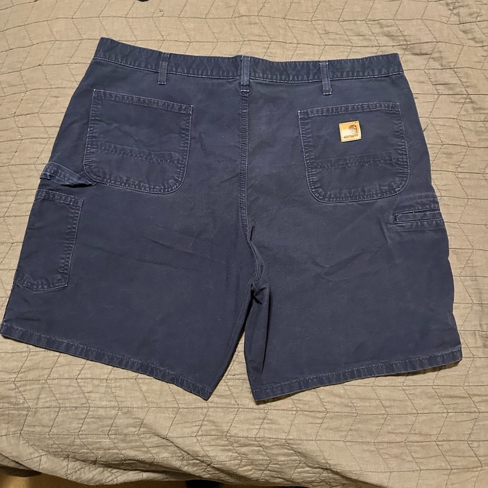 Carhartt Carpenter Utility Workwear Mens Original Fit Navy Shorts. Sz 42